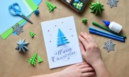 biglietti natale fatti in casa