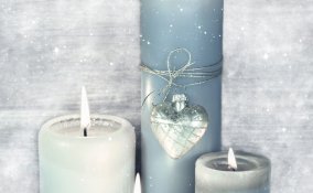 candele-blu-neve-decorazione