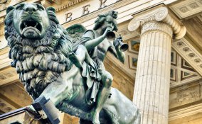 Berlino Germania statua centro storico