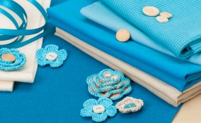 feltro decorazione bottoni