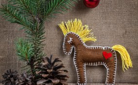 feltro natale decorazioni