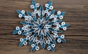 quilling addobbo natale carta decorazione