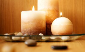 candela, decoupage, decoupage su tessuto, hobby, fai da te