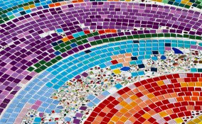 mosaico, divertente, figli, gioco