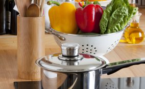 piano cottura pulito cucina