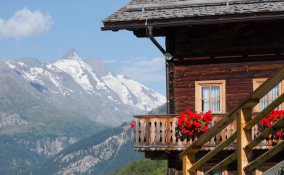 vacanza, rifugio, montagna, monti, donne, donna, caldo