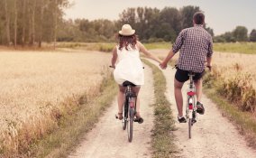 amore coppia bici natura anima, gemella, giusto