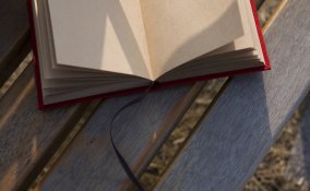 segnalibro cuore libro panchina