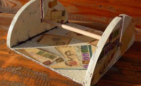 decoupage su legno