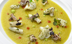 Crema di cardi con le seppie