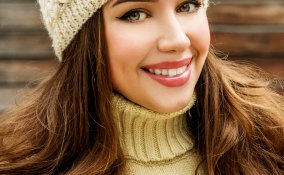 viso, trucchi, incornicia, bellezza