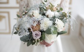 bouquet da sposa, fiori invernali, matrimonio, inverno