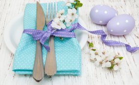 tavola pasquale, fermatovaglioli pasquali, tavola pasqua