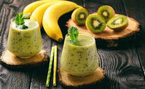 frullati, banana, kiwi