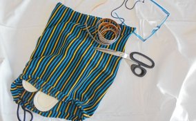 sacchetto portaciabatte come cucire, sacchetto portaciabatte