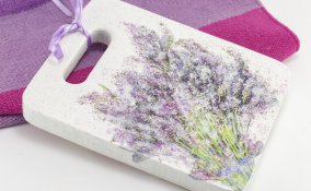 tagliere decorato da appendere, tagliere decoupage