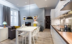 arredamento, monolocale, moderno