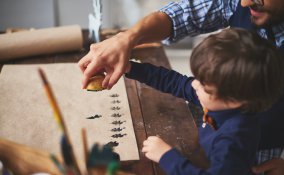 timbri fai da te, stamping bambini