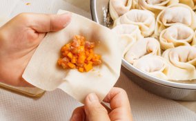 ravioli cinesi, pasta wonton, ricetta