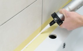 come applicare silicone, silicone sanitari