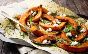 zucca, forno, formaggio