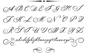 bella calligrafia modelli, bella calligrafia alfabeto