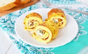 rotolo frittata farcito freddo, rotolo frittata, frittata arrotolata