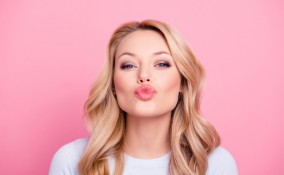 trucco, labbra, make-up labiale naturale