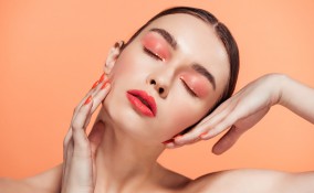 trucco, primavera 2019, color pesca