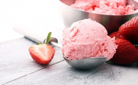 macedonia, fragole, gelato