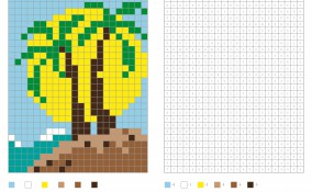 pixel art estate, schemi pixel art, pixel art codici