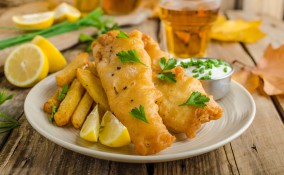 pastella alla birra, pesce, fiori di zucca