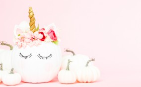 unicorno fai da te, unicorno zucca, come fare unicorno, lavoretti zucca