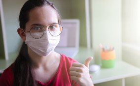 mascherina per occhiali