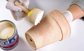 come decorare vaso decoupage, come decorare vaso