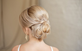 chignon, pettinature, sposa