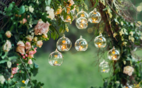 arredare, giardino, festa