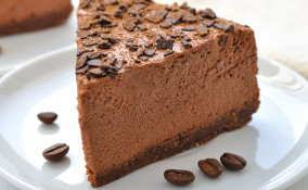 cheesecake, caffè, dolce