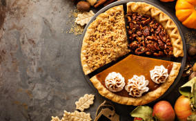 torte autunnali decorate con panna, torte autunno decorate con panna