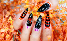 nail art, Halloween 2020, manicure