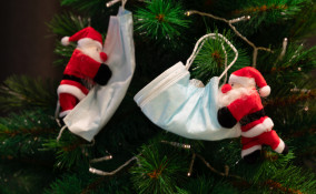 albero natale mascherine, albero natale 2020