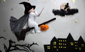 halloween neonato fai da te, costume halloween neonato, vestito halloween neonato 