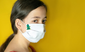 mascherine natalizie fai da te, mascherine natale fai da te