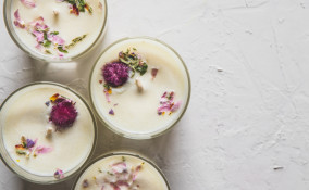 candela fai da te fiori secchi