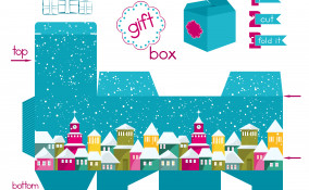 scatoline natalizie da stampare, scatoline natale da stampare