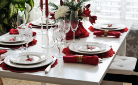 apparecchiare la tavola, Capodanno, mise en place