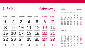 calendario febbraio 2021 da stampare, calendario febbraio 2021, calendario 2021