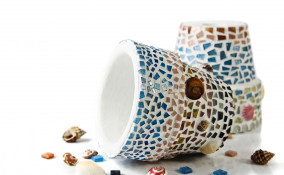 vasi terracotta mosaico