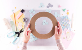 ghirlanda pasqua carta