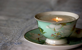 candele tazza fai da  te